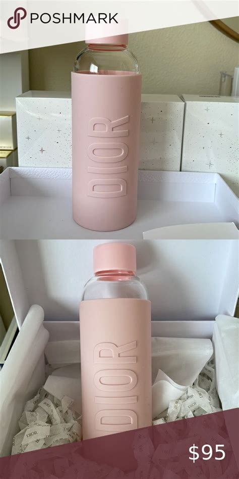 dior glass water bottle|dior water bottle pink.